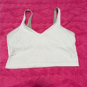 Women's White lululemon align tank